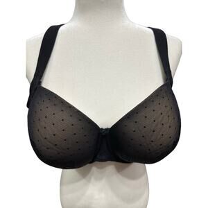 Soma Bra Stunning Support Full Coverage Black tan Lace 42DDD